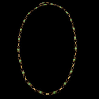Big Necklace Gold/Amethist And Emerald 6