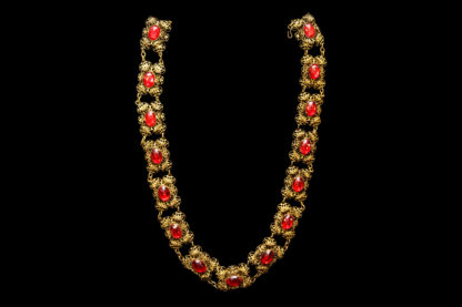 Big Necklace Gold/Ruby 1