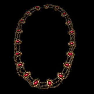 Big Necklace Gold/Ruby 9