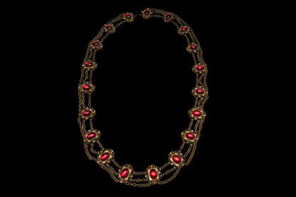 Big Necklace Gold/Ruby 9