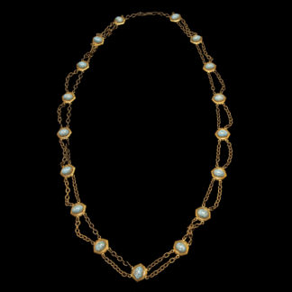 Big Necklace Gold/Sapphire And Turquoise 4