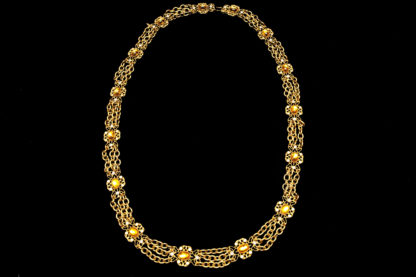 Big Necklace Gold/Topaz 4